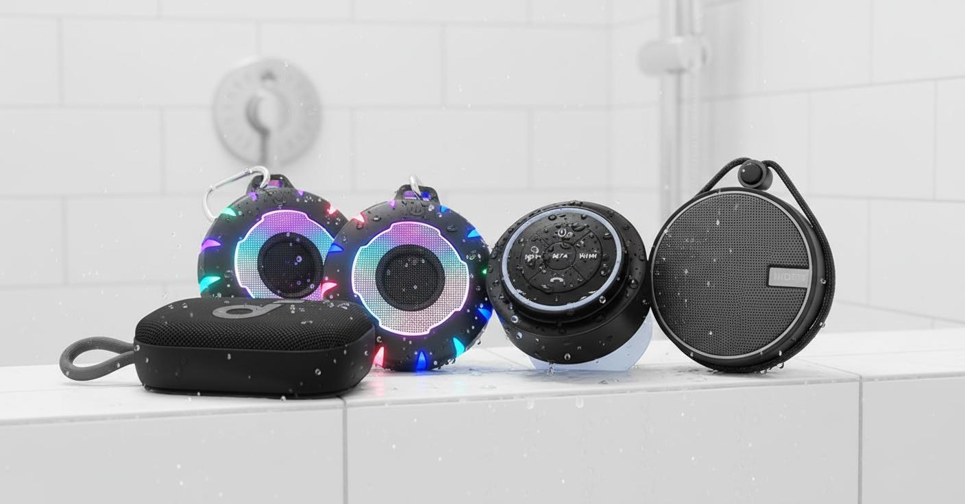 Best Bluetooth Shower Speaker - Waterproof Design, Crystal Clear Sound, Easy Bluetooth Connectivity