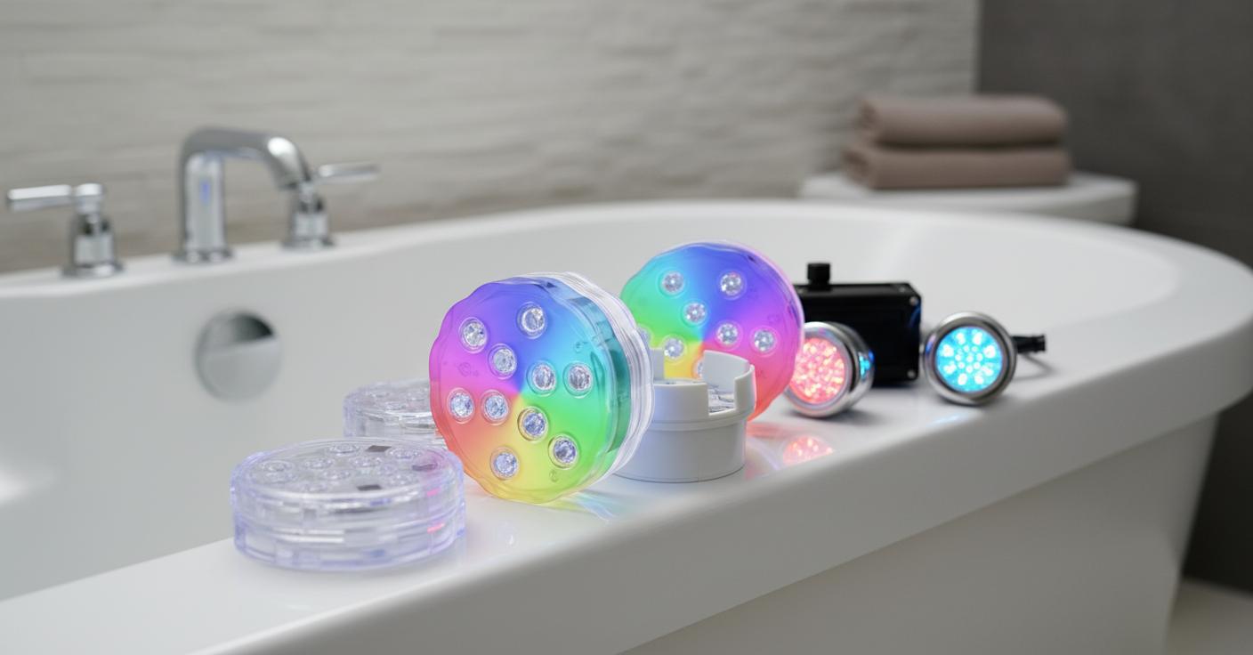 Best Chromatherapy LED Tub Lights - Vibrant Colors, Remote Control, Perfect for Pools and Spas