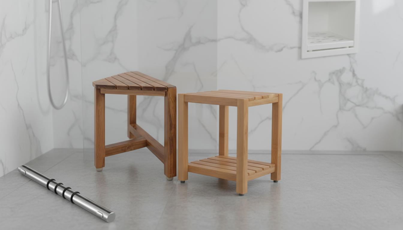 Best Chrome-Plated Shower Foot Rest - Compact Design, Durable Finish, Space-Saving Convenience