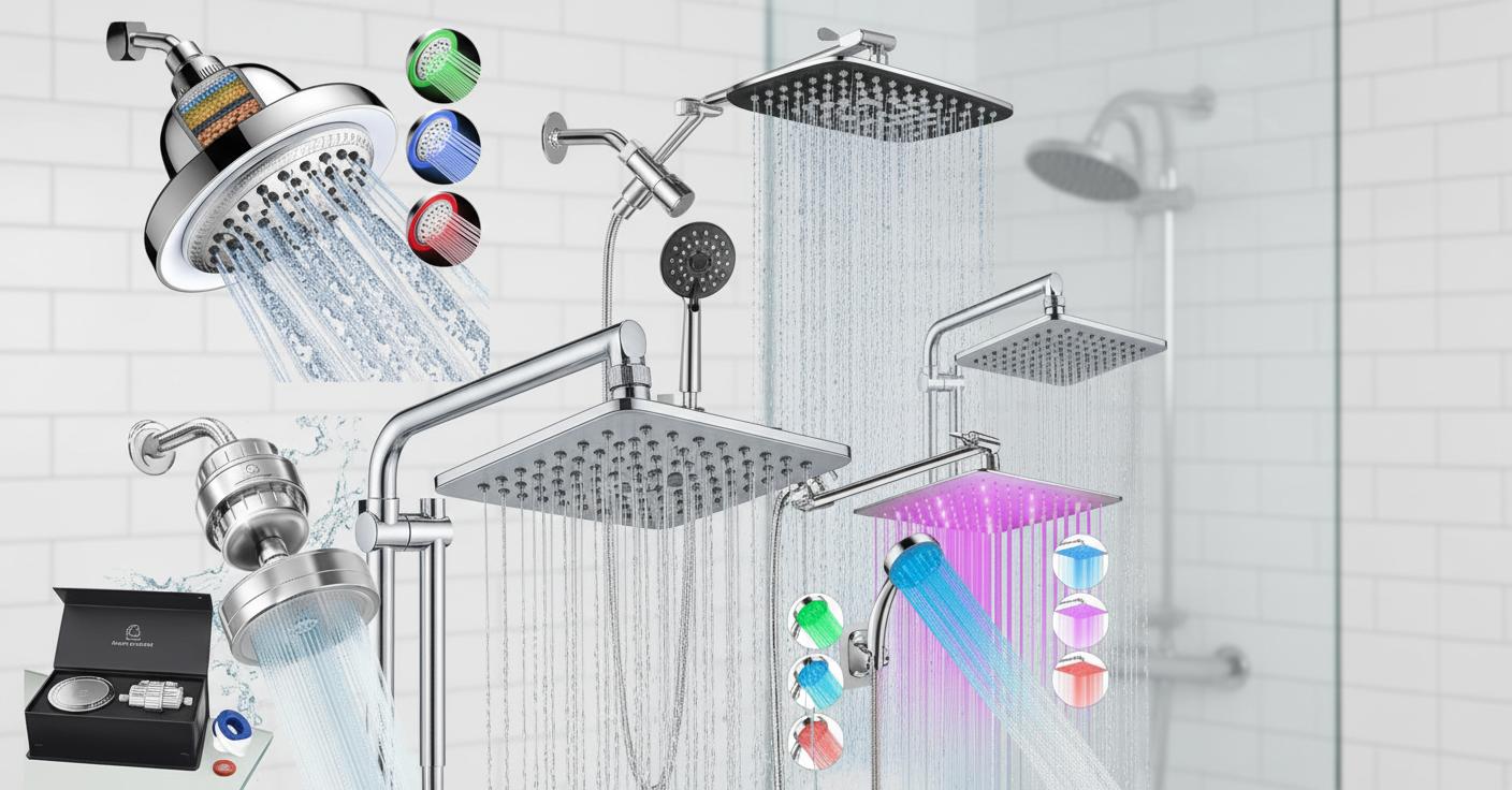 Best Chromotherapy LED Rain Shower Head - Spa-Like Experience, Skin Nourishment, and Hair Care Benefits