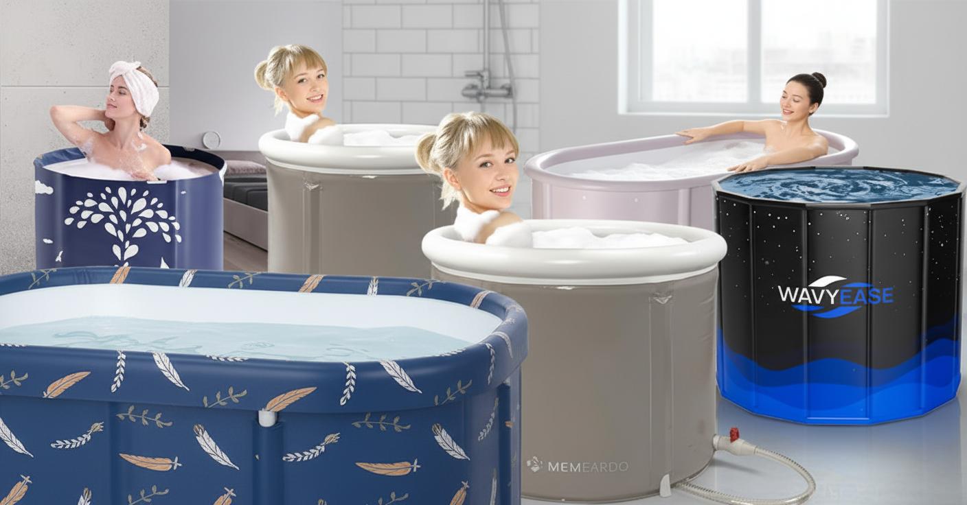 Best Compact Japanese Soaking Tub - Space-Saving, Foldable Design, Indoor and Outdoor Versatility