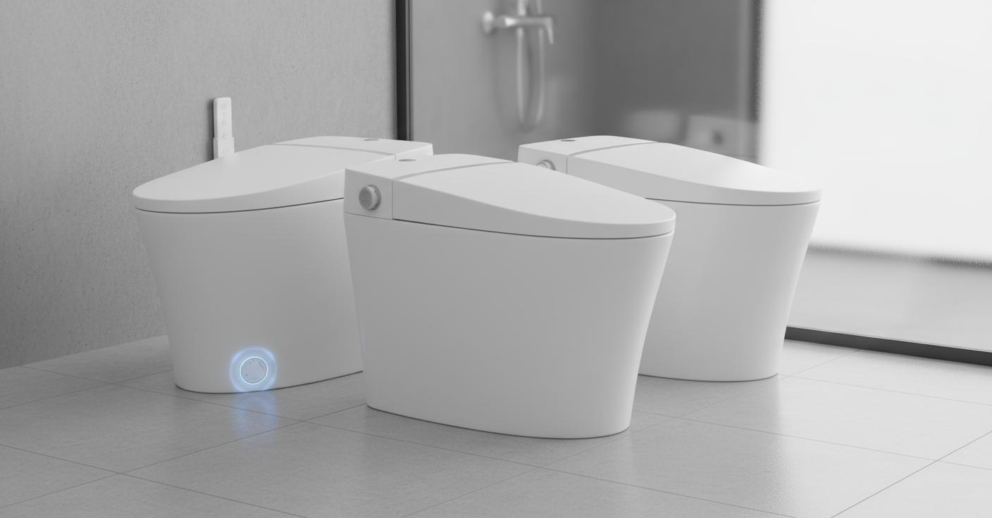 Best Compact Tankless Toilet - Modern Design, Hands-Free Bidet, Warm Water