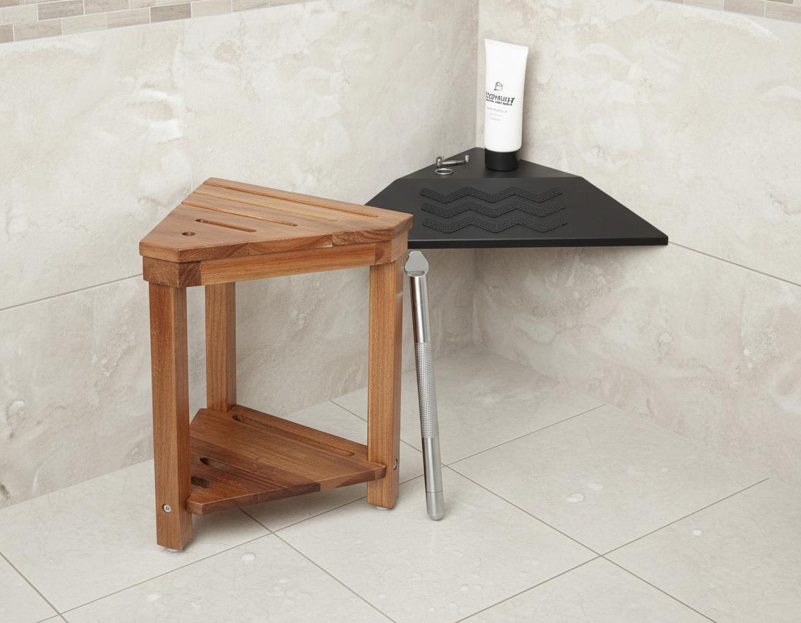 Best Corner Shower Footrest - Secure, Comfortable, and Non-Slip Design