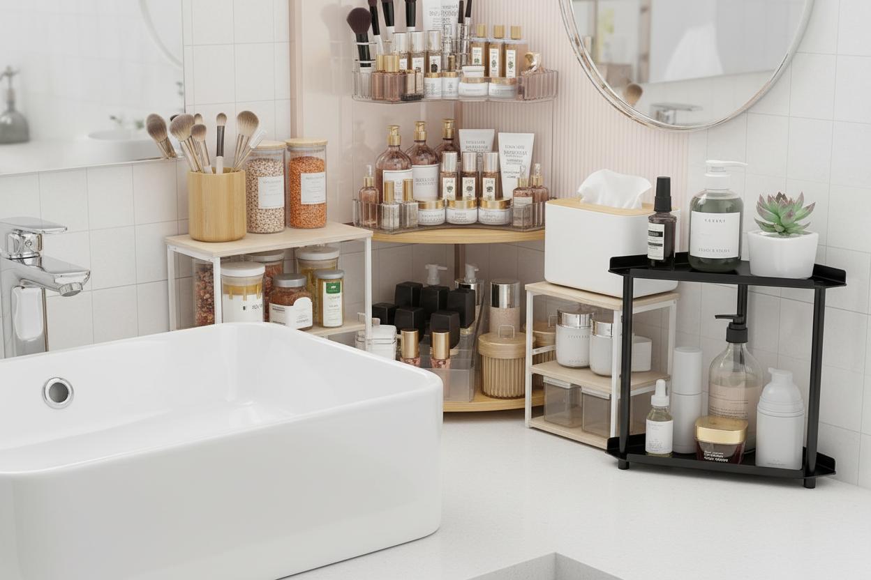 Best Corner Sink Organizer - Spacious, Durable and Neatly Arranged Cleaning Essentials