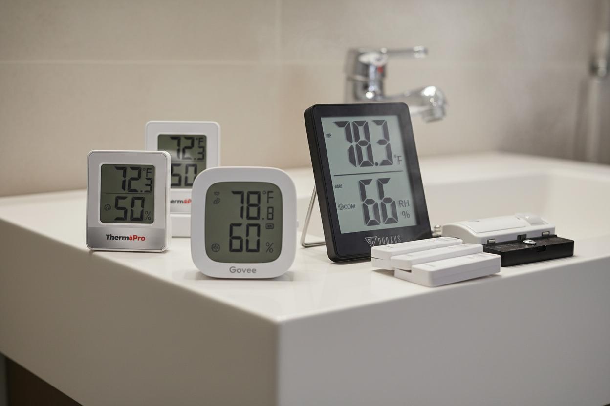 Best Digital Bathroom Humidity Sensor - Accurate Monitoring, Durable Design, and Easy Installation