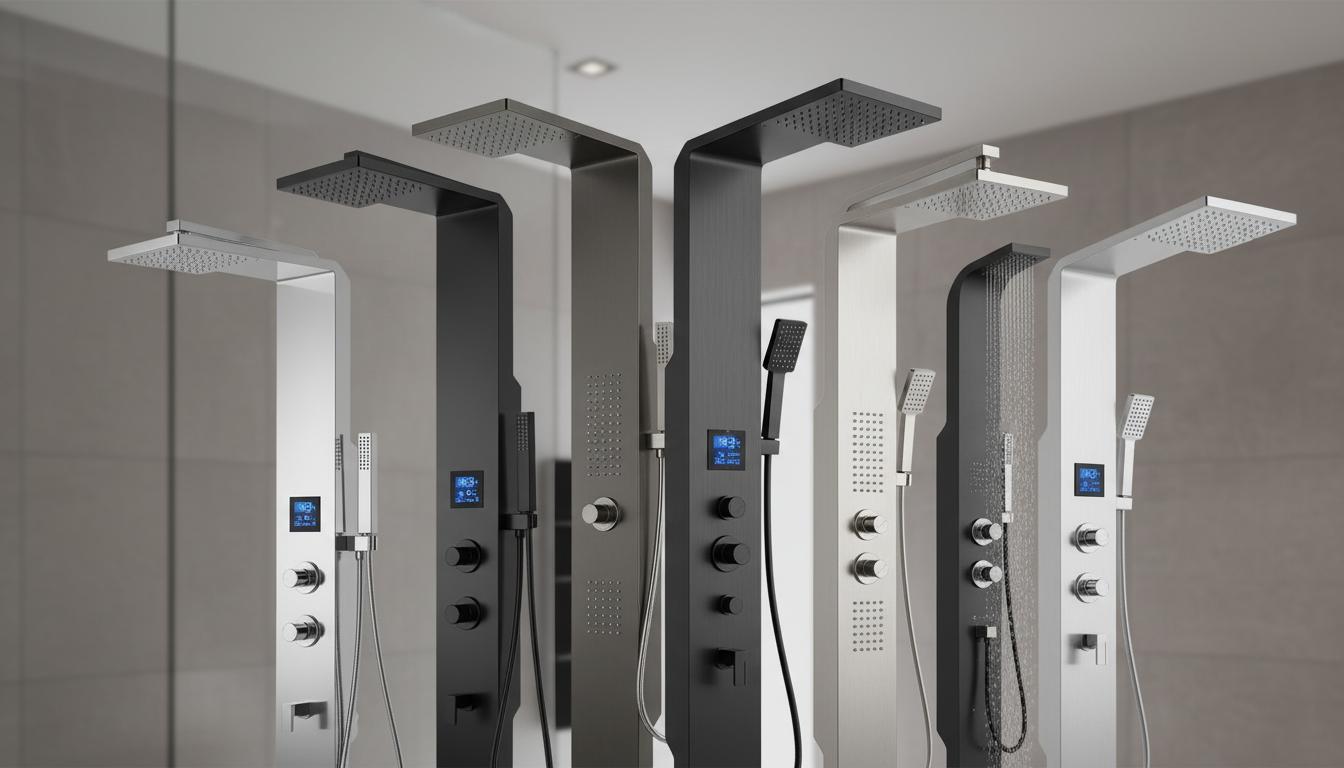 Best Digital Smart Shower Panel - Precise Temperature Control, Versatile Shower Options, Sleek Modern Design
