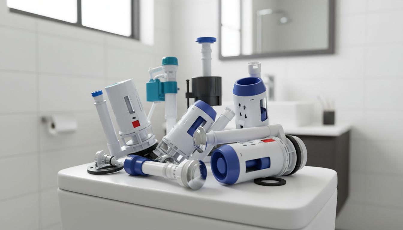 Best Dual-Flush Retrofitting Kit - Compatible with One-Piece Toilets, Adjustable 10-13 Tank Height, Reliable Valve Repair