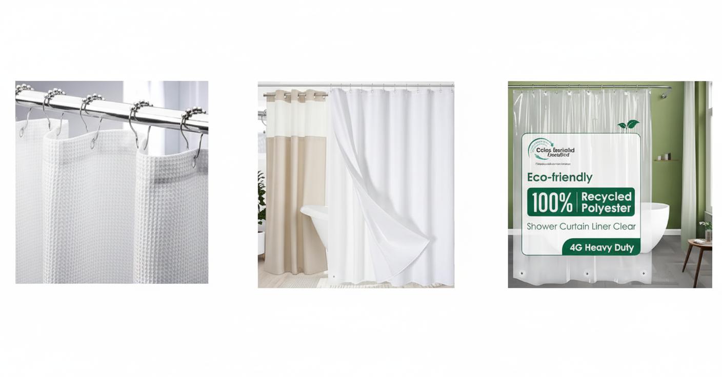 Best Eco-Friendly Compostable Shower Curtain - Durable, Hotel-Quality, Sustainable Materials