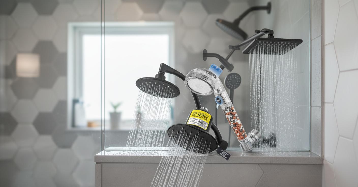 Best Eco-Friendly Rain Showerhead - Hard Water Resistant, Skin and Hair Enhancing, Water-Saving Design