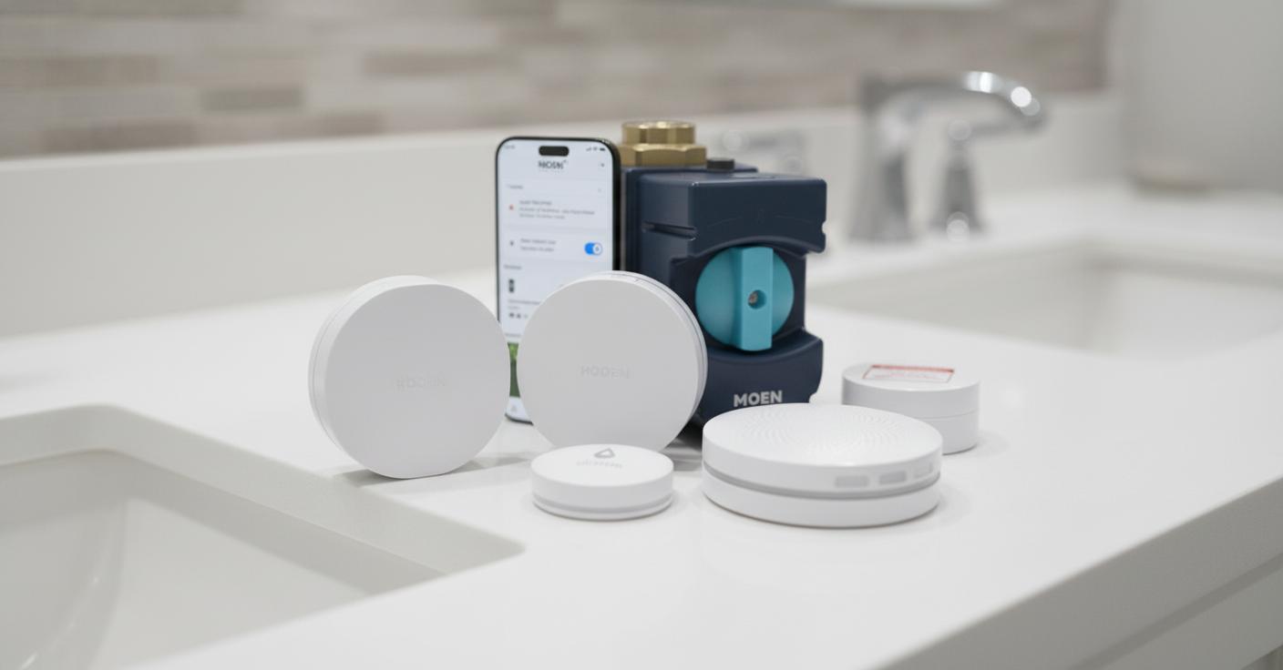 Best Electronic Water Leak Detector - Instant Leak Alerts, Wide 200M WiFi Coverage, Homeowner Friendly