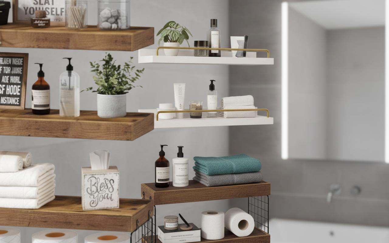 Best Floating Bathroom Shelves - Maximizing Stylish Storage, Invisible Mounting, and Space Efficiency