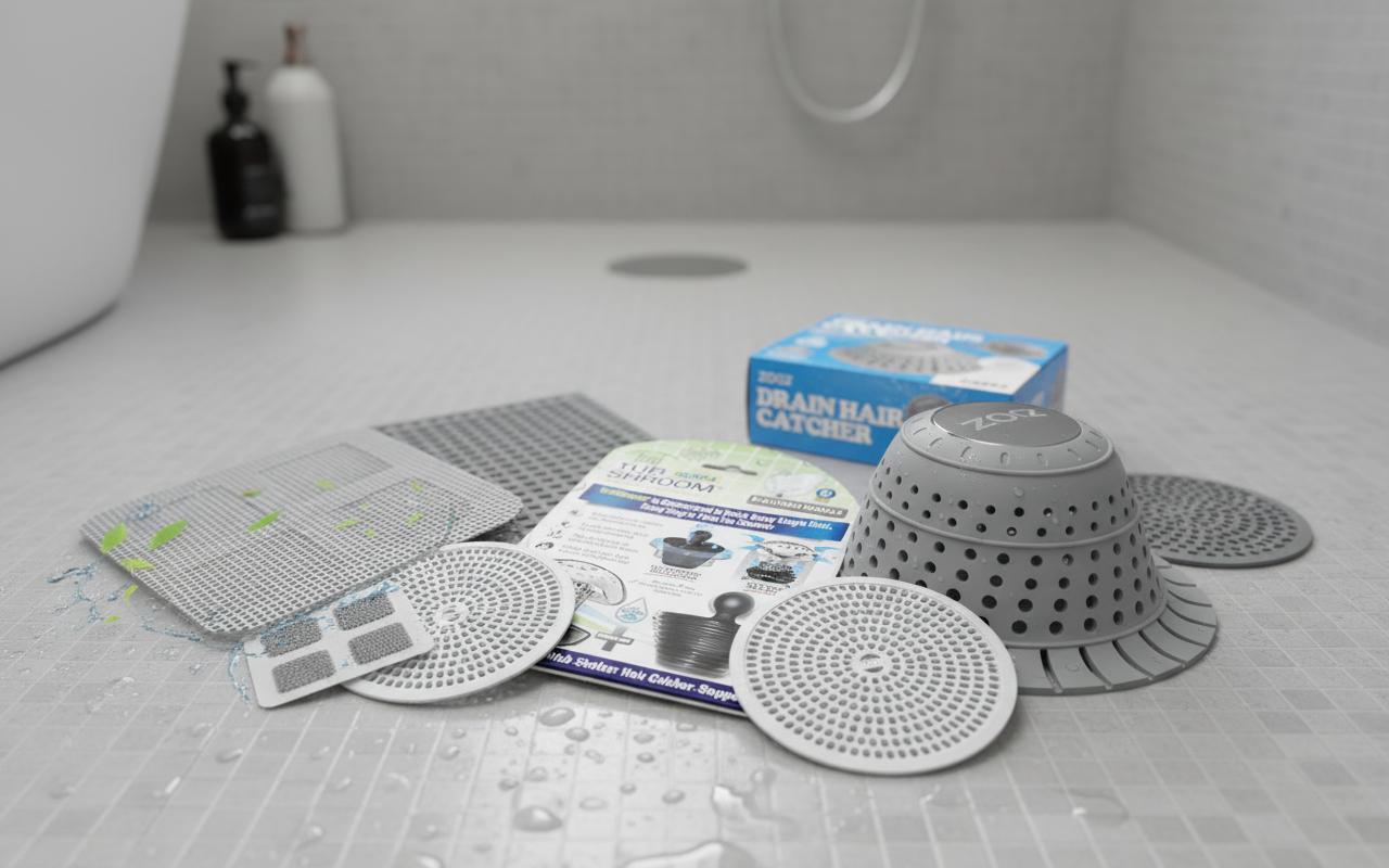 Best Hair Catcher Drain Cover - Durable Stainless Steel, Flexible TPE Material, Clog-Free Drains