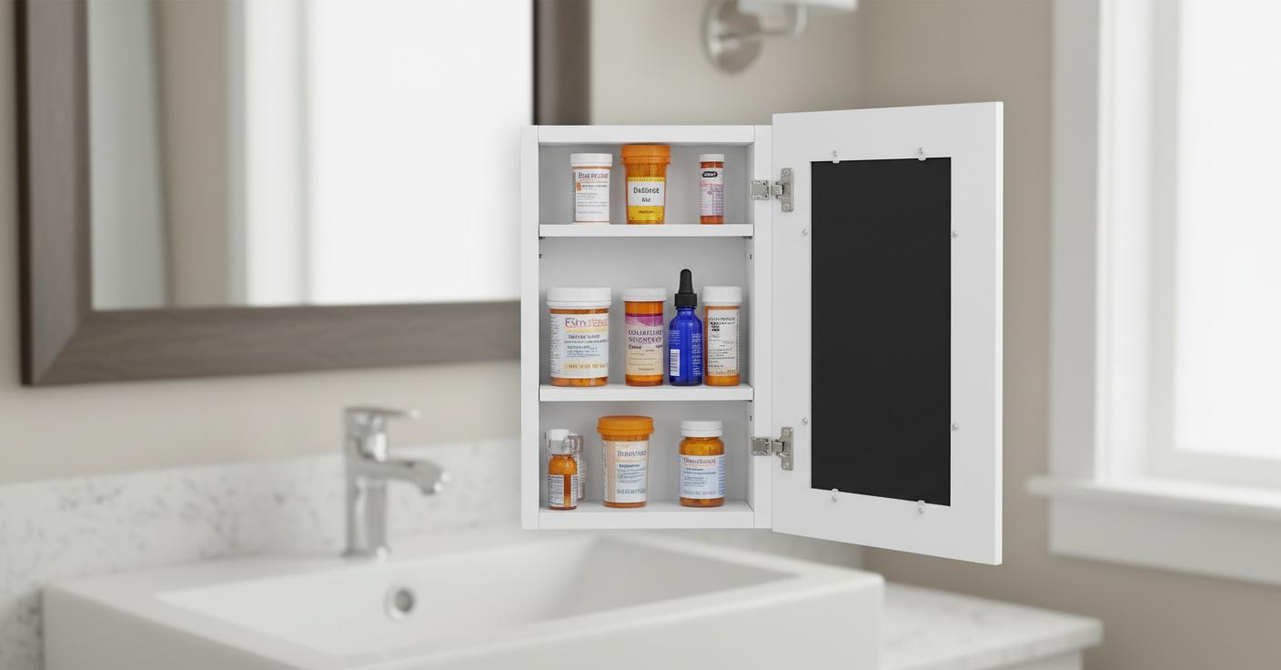 Best Hidden Medicine Cabinet - Discreet Design, Recessed Installation, Mirror-Free Storage