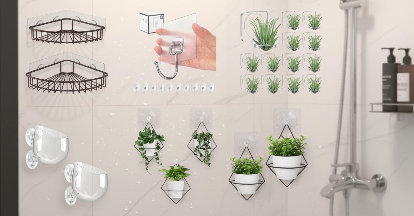 Best In-Shower Plant Holder - Maximizing Bathroom Storage, Durable Rust-Resistant Stainless Steel, Stylish and Functional Design