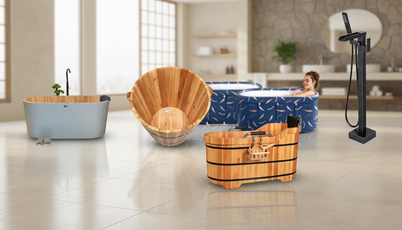Best Japanese-Style Soaking Tub - Spacious Design, Authentic Spa Experience, Relaxing Comfort