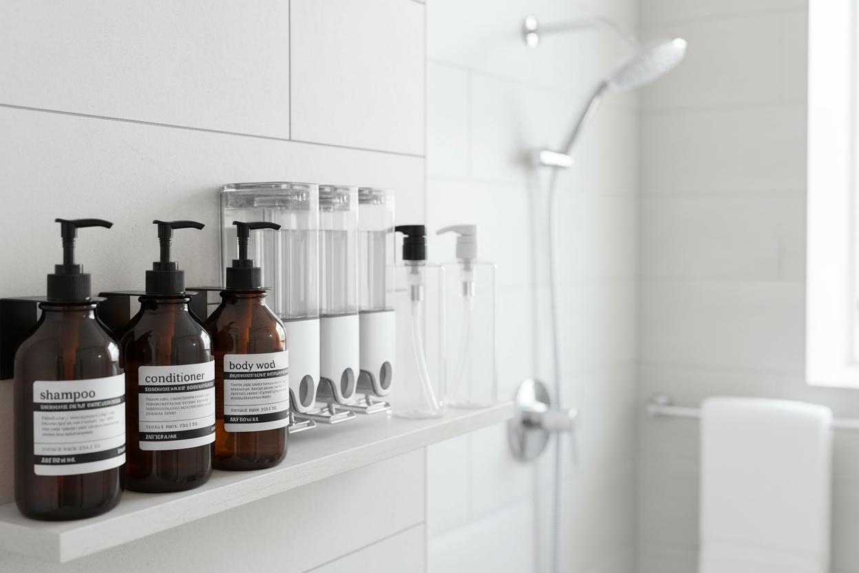 Best Leak-Proof Shampoo Dispenser - Organized Storage, Convenient Use, Sleek Design