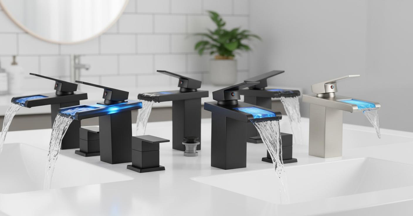 Best LED Bathroom Faucet - Modern Aesthetics, Easy Water Flow Control, Energy Efficient Design