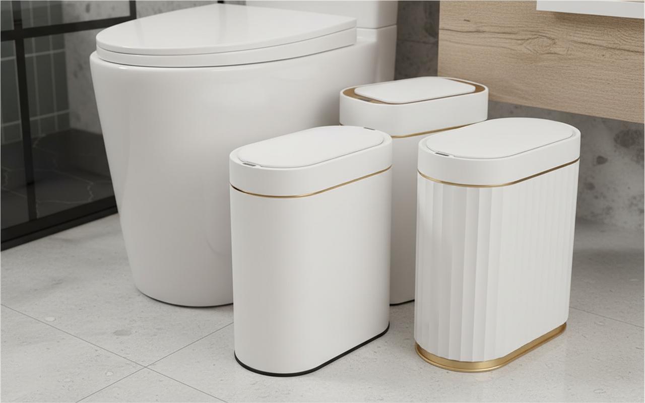 Best Motion-Sensor Bathroom Trash Can - Hands-Free Convenience, Compact Design, and Odor Control
