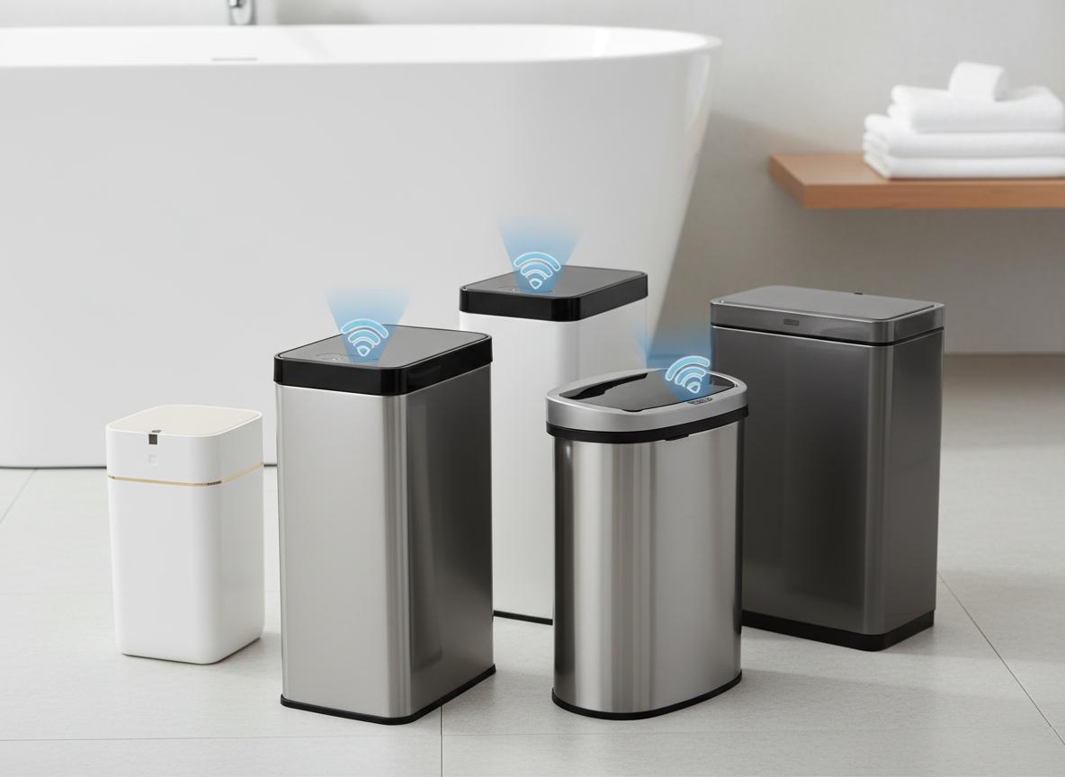 Best Motion-Sensor Trash Can - Hands-Free Waste Disposal, Sleek Stainless Steel Design, Hygienic and Convenient