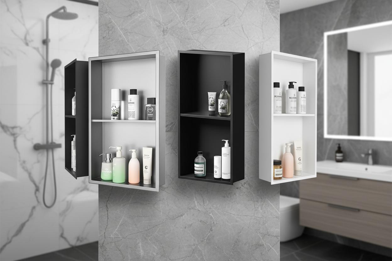 Best Recessed Shower Niche - Space-Saving Design, Easy Installation, Tile-Free Storage Solution