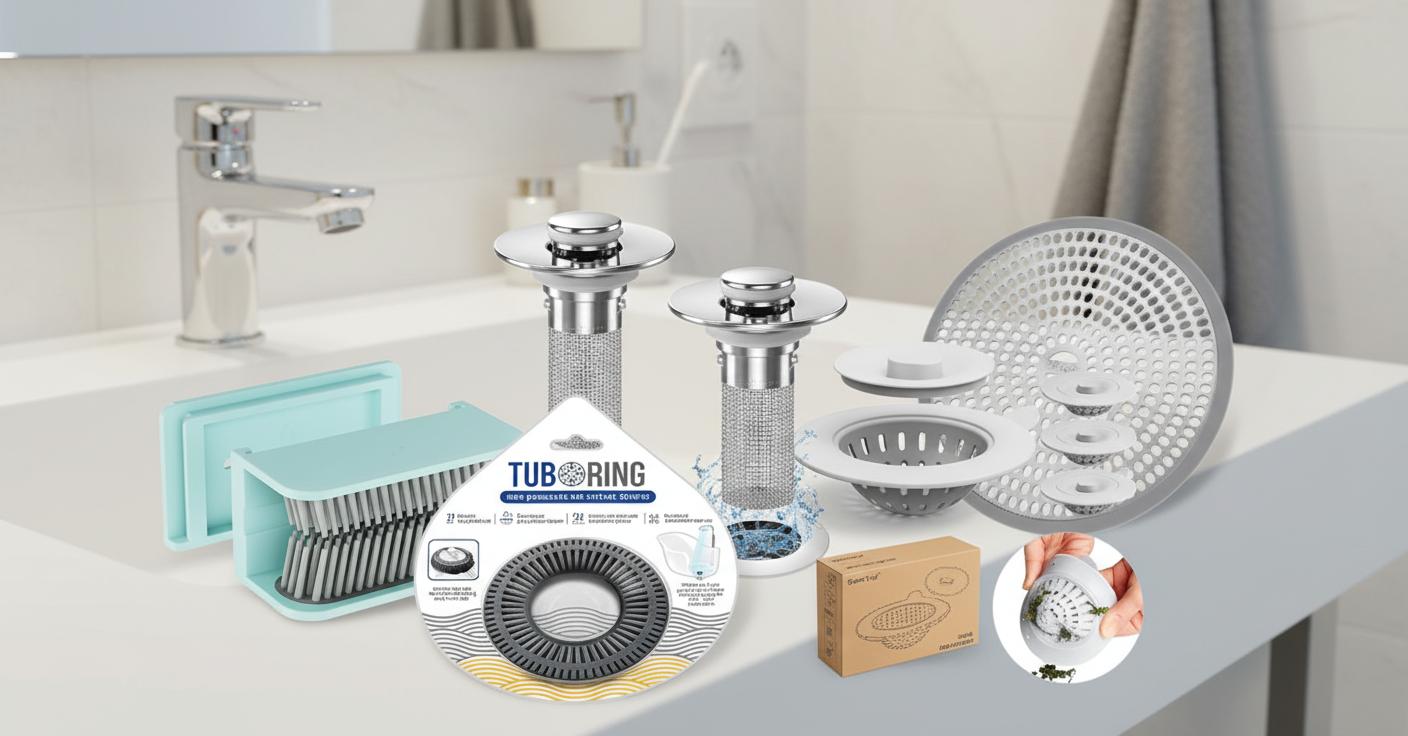 Best Reusable Silicone Drain Catcher - Easy to Clean, Durable Design, Prevents Clogged Shower Drains Effortlessly