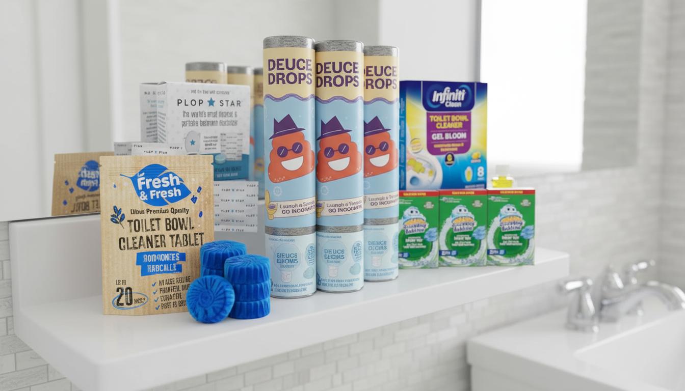 Best Scented Toilet Cleaning Tablets - Fresh Citrus Scent, Long-Lasting Odor Control, Easy to Use