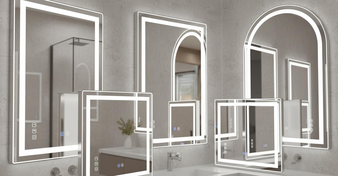 Best Smart LED Bathroom Mirror - Versatile Design, Anti-Fog Technology and Adjustable Lighting