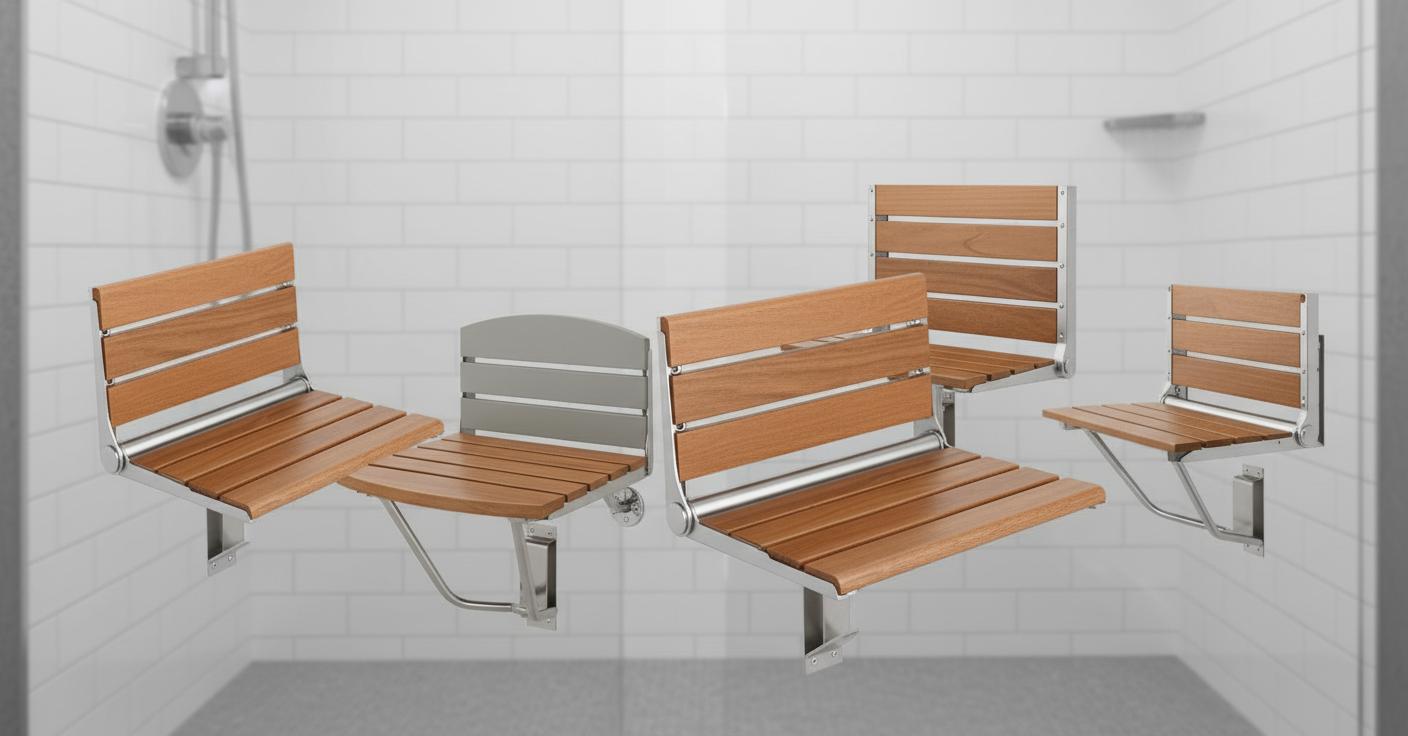 Best Space-Saving Folding Shower Seat - Durable, Foldable, Heavy-Duty Support