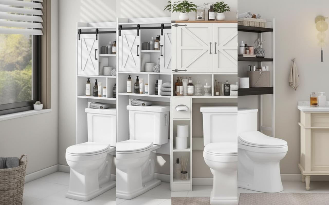 Best Space-Saving Over-Toilet Storage Rack - Maximizing Bathroom Storage, Compact Design, and Easy Installation