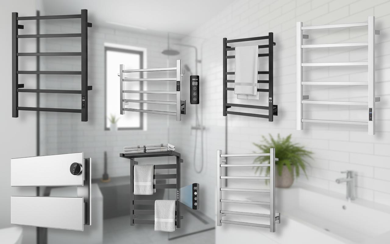 Best Space-Saving Towel Warmer Rack - Quick Warmth, Timed Heating, and Convenient Design