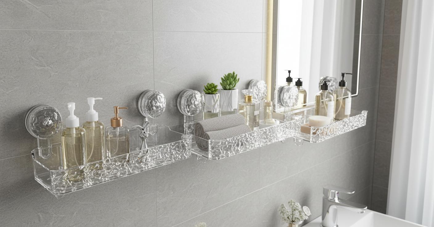 Best Suction Cup Storage Organizer - Easy Installation, Drill-Free Mounting, Rustproof Durability