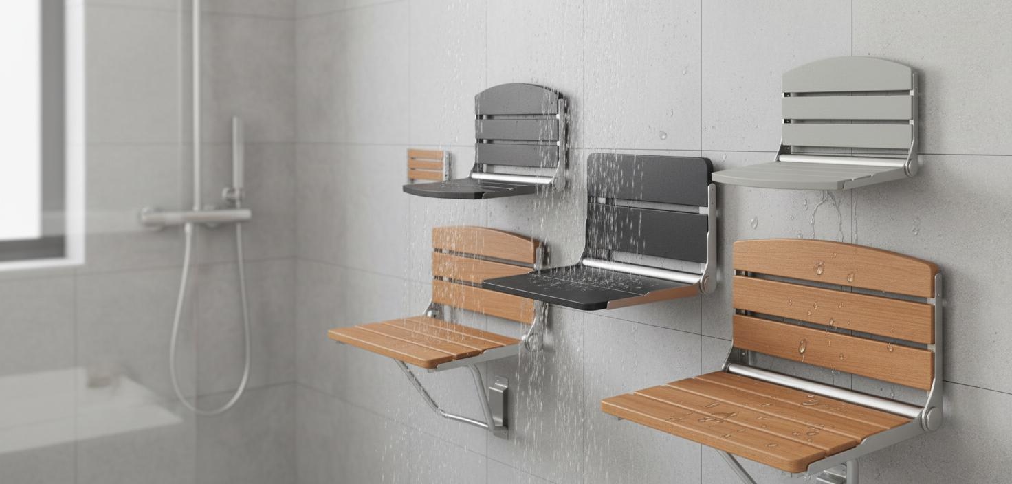 Best Wall-Mounted Folding Shower Seat - Durable, Foldable, High Weight Capacity