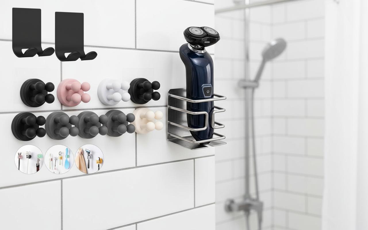 Best Wall-Mounted Magnetic Razor Holder - Space-Saving, Durable, and Secure Organization