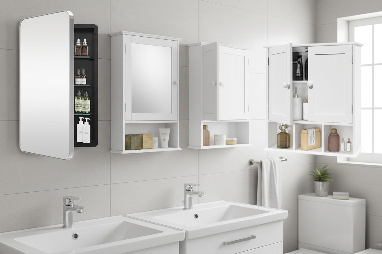 Best Wall-Mounted Shaving Cabinet - Stylish Design, Rust-Resistant Durability, and Efficient Bathroom Organization