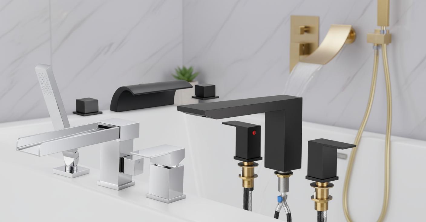 Best Waterfall Bathtub Faucet - Enhancing Bath Time, Easy Water Flow Control, Sprayer Functionality