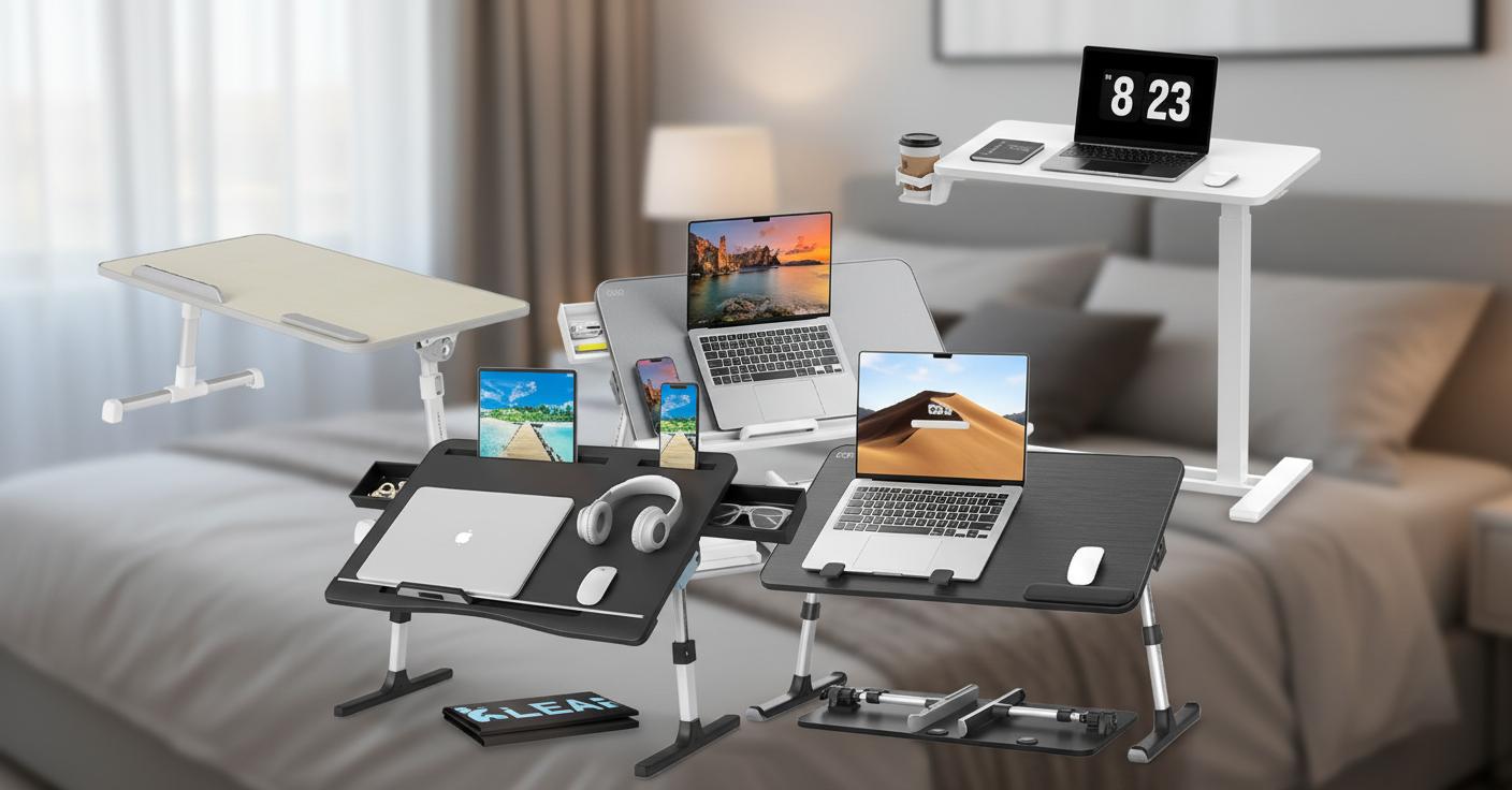 Best Adjustable Lap Desk - Comfortable Work Surface, Fits Laptops up to 17 Inches, Ergonomic Design