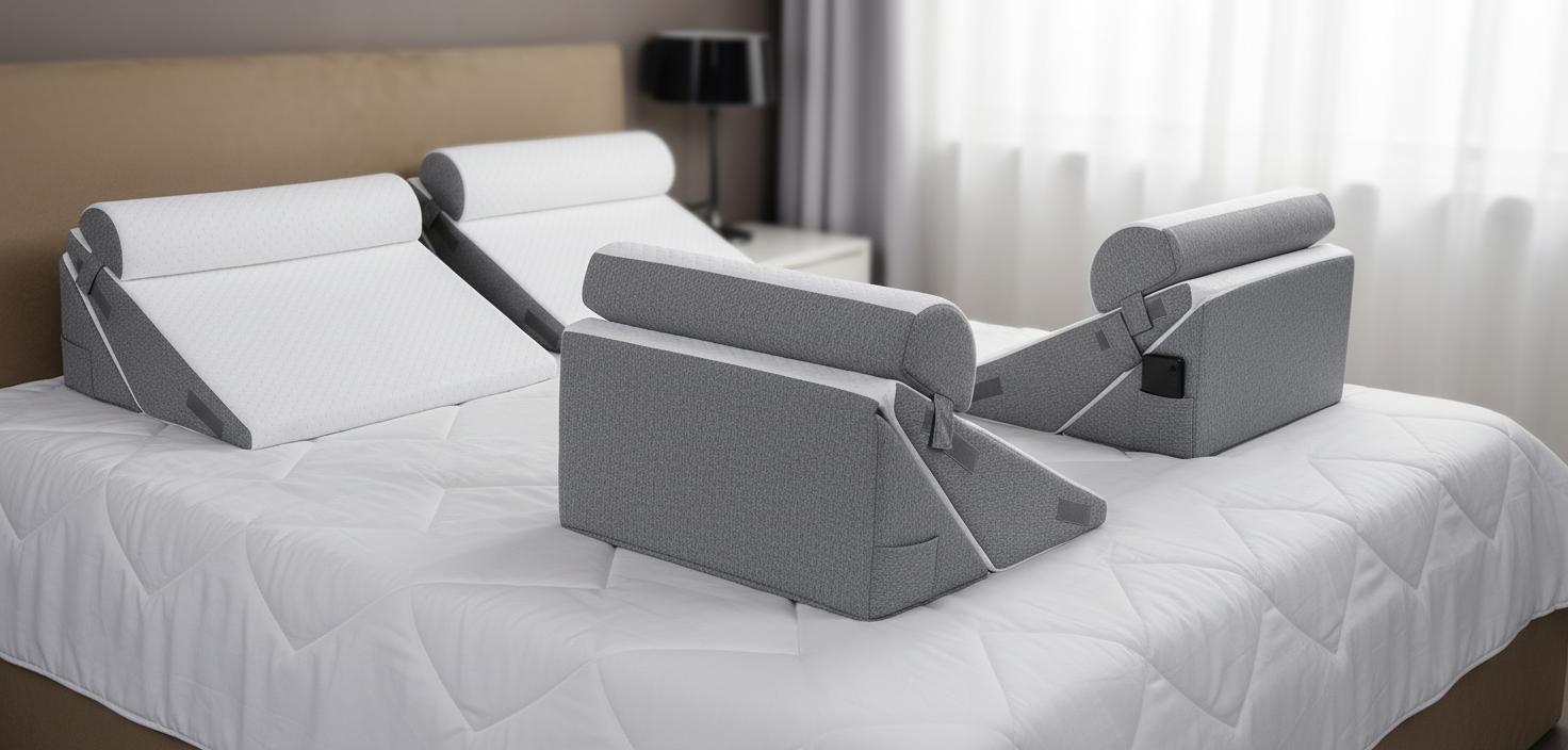 Best Adjustable Sleep Wedge Pillow - Effective Relief from Sleep Apnea, Acid Reflux, and Back Pain
