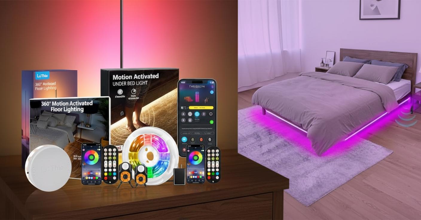Best Adjustable Under-Bed Lighting - Effortless, Hands-Free Illumination, Energy-Efficient, Easy Installation