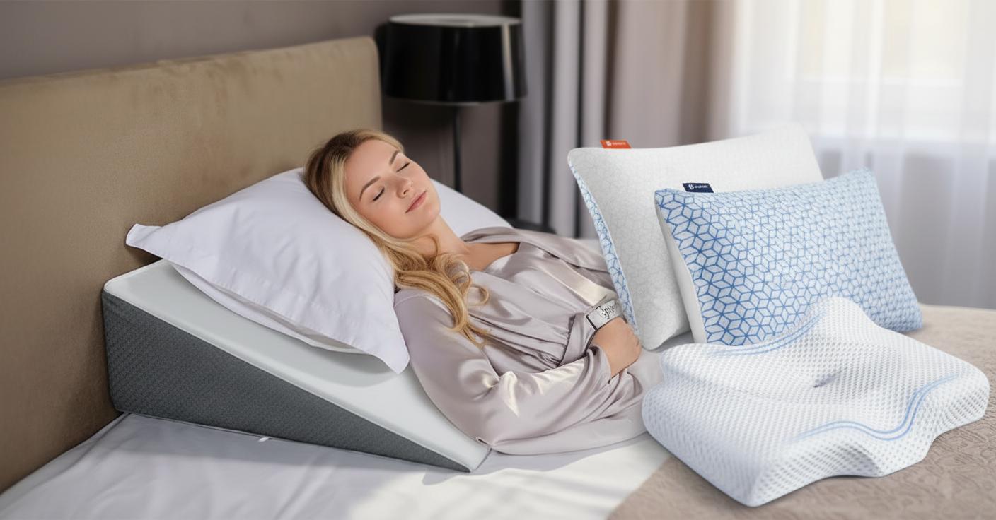 Best Anti-Snore Pillow - Comfortable Support, Acid Reflux Relief, Sleep Apnea Friendly
