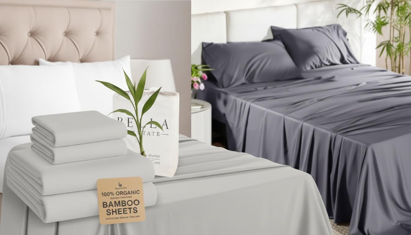 Best Antibacterial Bamboo Sheet Set - Super Soft, Cooling, Ideal for Hot Sleepers