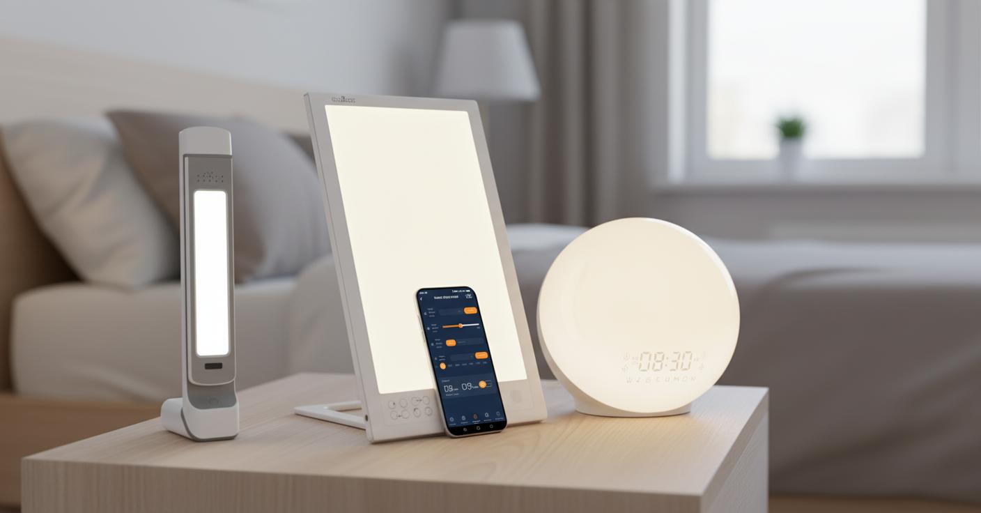 Best App-controlled Circadian Rhythm Wake-up Light - Mood Boosting, Sleep Enhancing, and Energy Increasing UV-Free Light Therapy