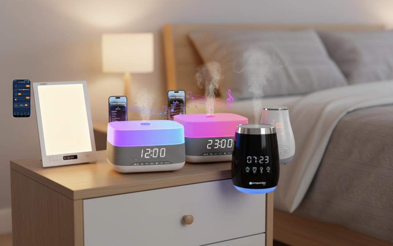 Best Aromatherapy Diffuser Alarm Clock - Natural Wake Up, Light Therapy, and Soothing Scents
