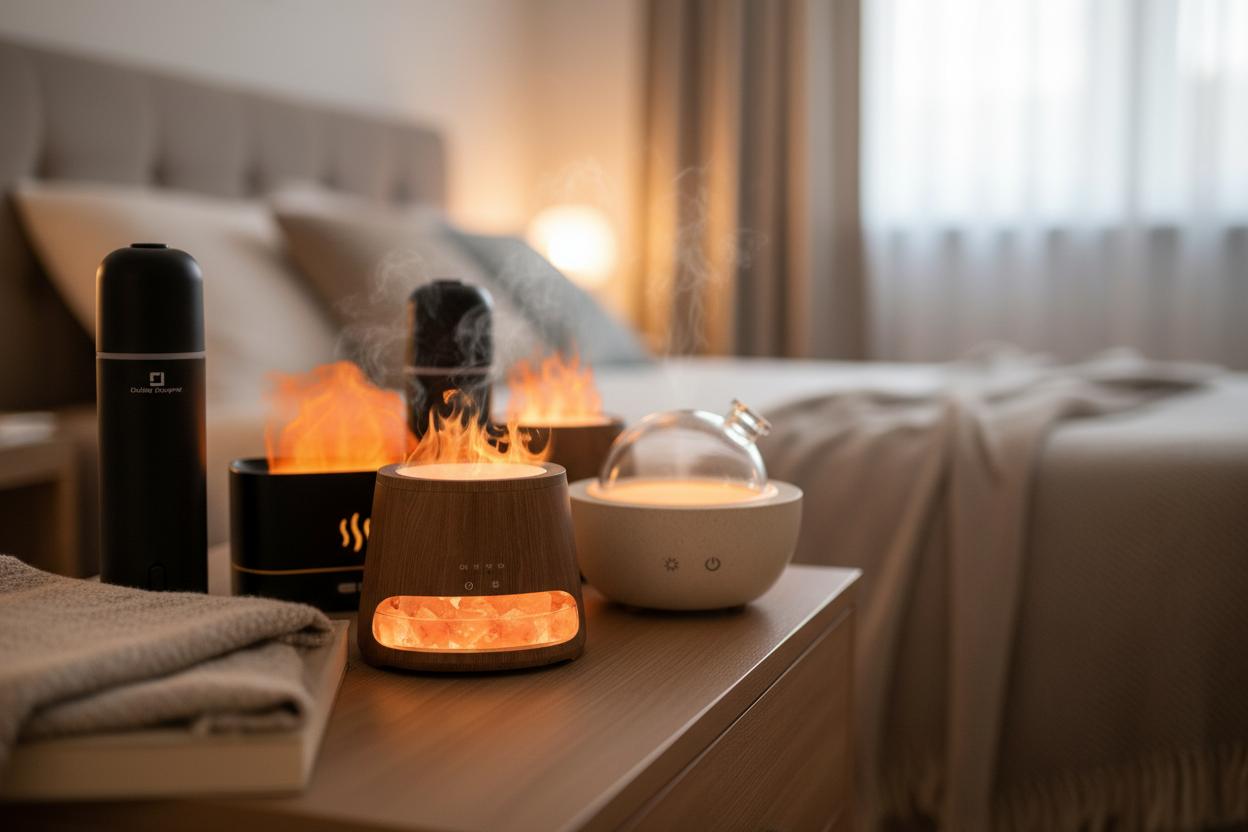 Best Aromatherapy Diffuser Lamp - Adjustable Timed Diffusion, Calming Atmosphere, Elegant Design