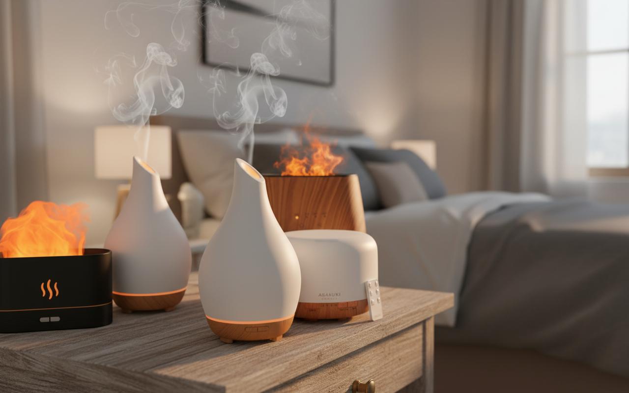 Best Aromatherapy Sleep Diffuser - Stylish Design, Quiet Operation and Safe Auto Shut-Off