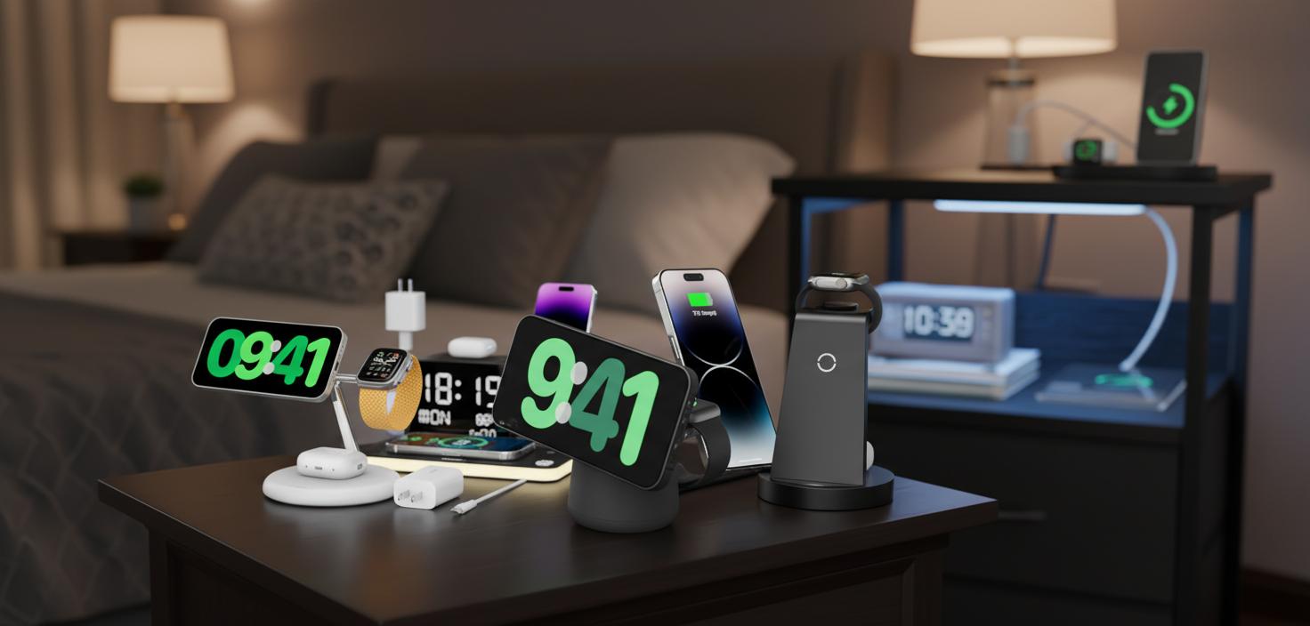 Best Bedside Charging Station - Fast Wireless Charging, Multiple Device Support, Apple User Friendly