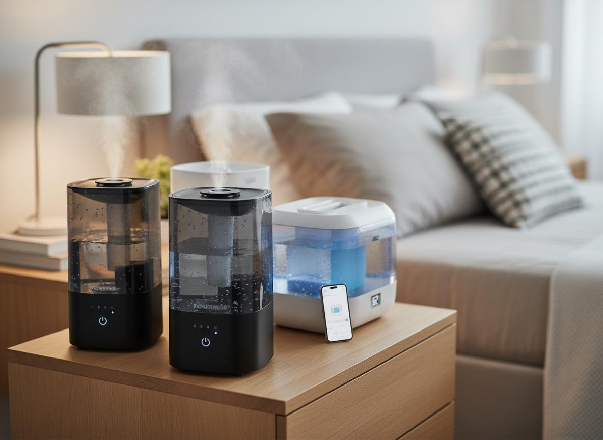 Best Bedside Touch-Control Humidifier - Easy Operation, Efficient Moisture Distribution, Whisper-Quiet Performance