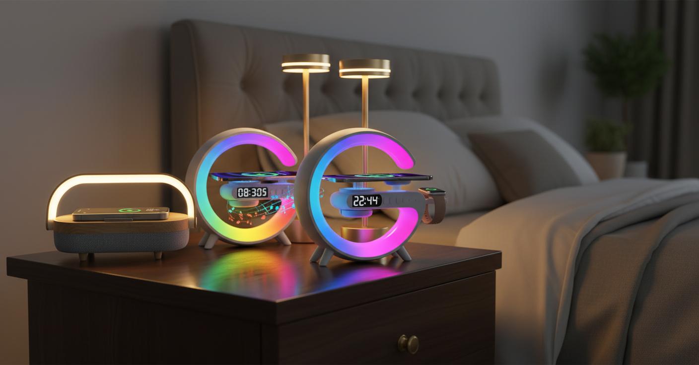 Best Bedside Wireless Charger Lamp - Multifunctional, Space-Saving, and Tech-Friendly