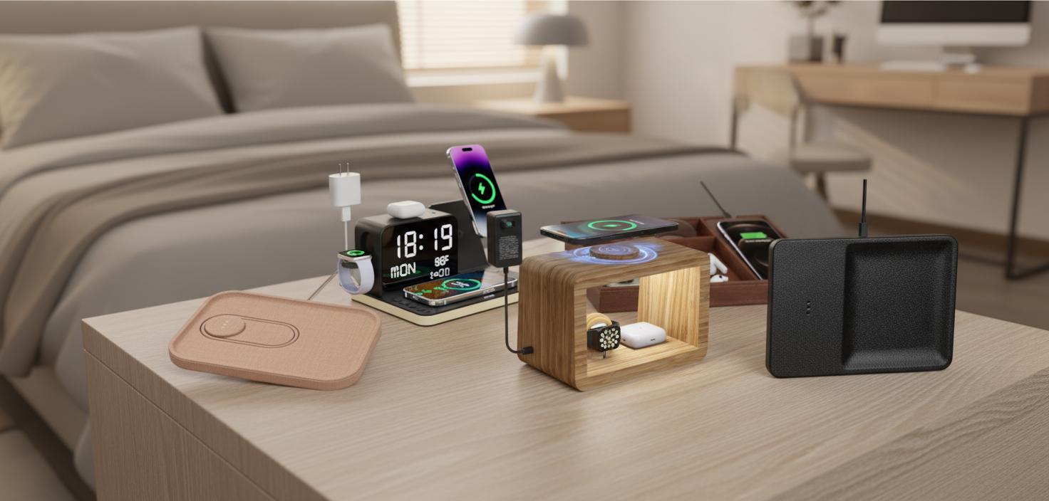 Best Bedside Wireless Charging Tray - Efficient Organization, Fast MagSafe Charging, Multiple Device Compatibility