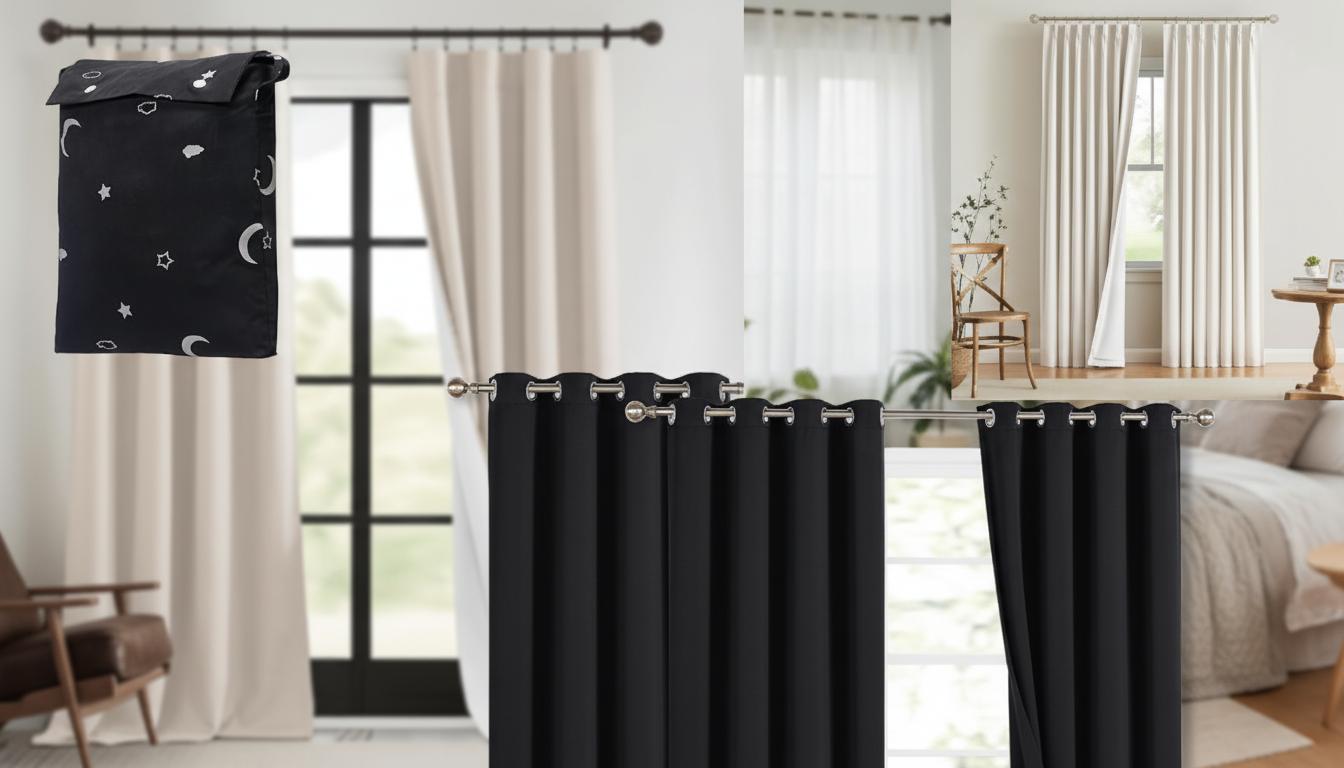 Best Blackout Soundproof Curtains - Effective Light Blocking, Superior Noise Reduction, Perfect for Small Windows