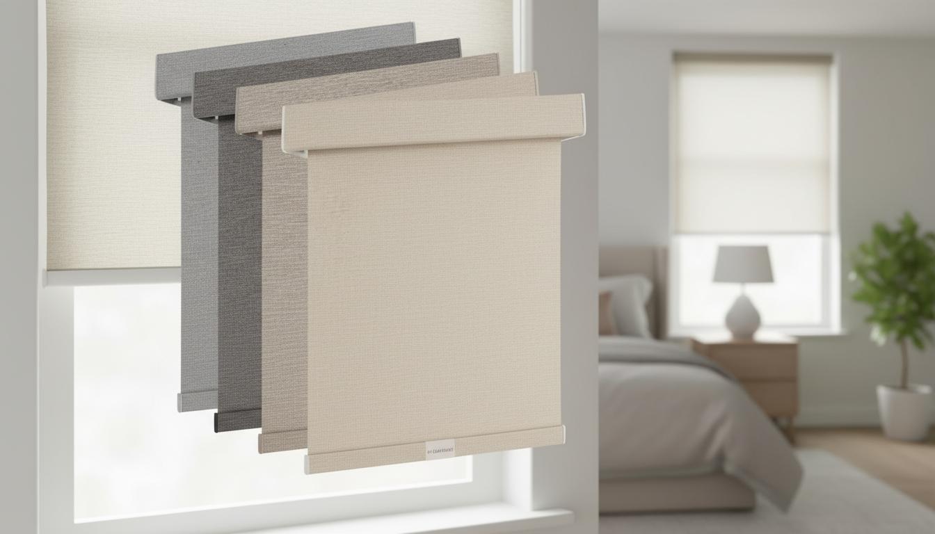 Best Cordless Blackout Roller Shades - Light Blocking, Enhanced Privacy, Thermal Insulated Linen Fabric